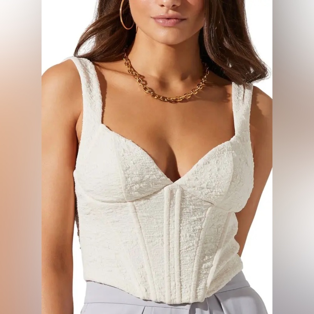 ASTR the label corset tank top